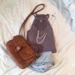 NWOT Soft & Sexy Suede Halter Tank